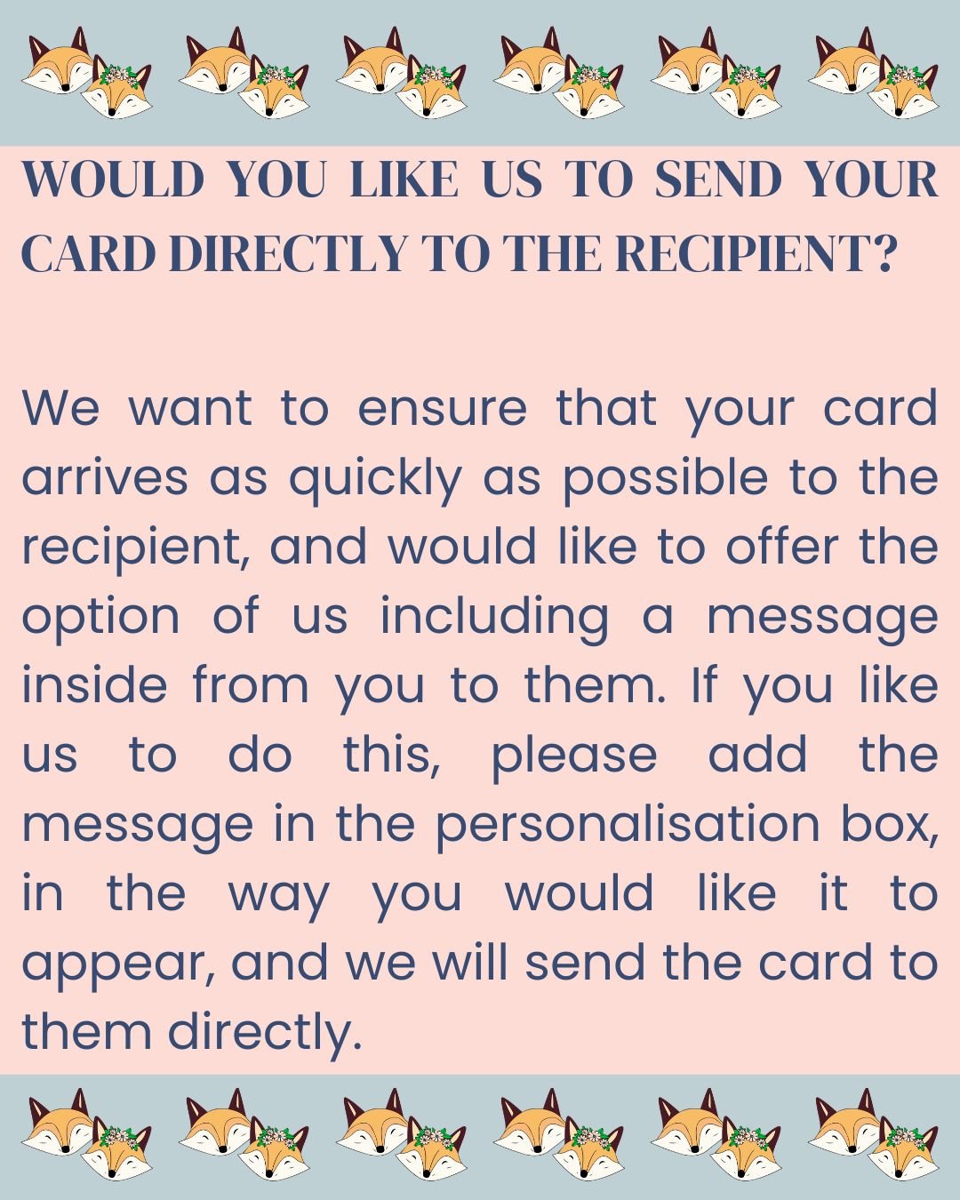Would you like to send the card directly to the recipient image.