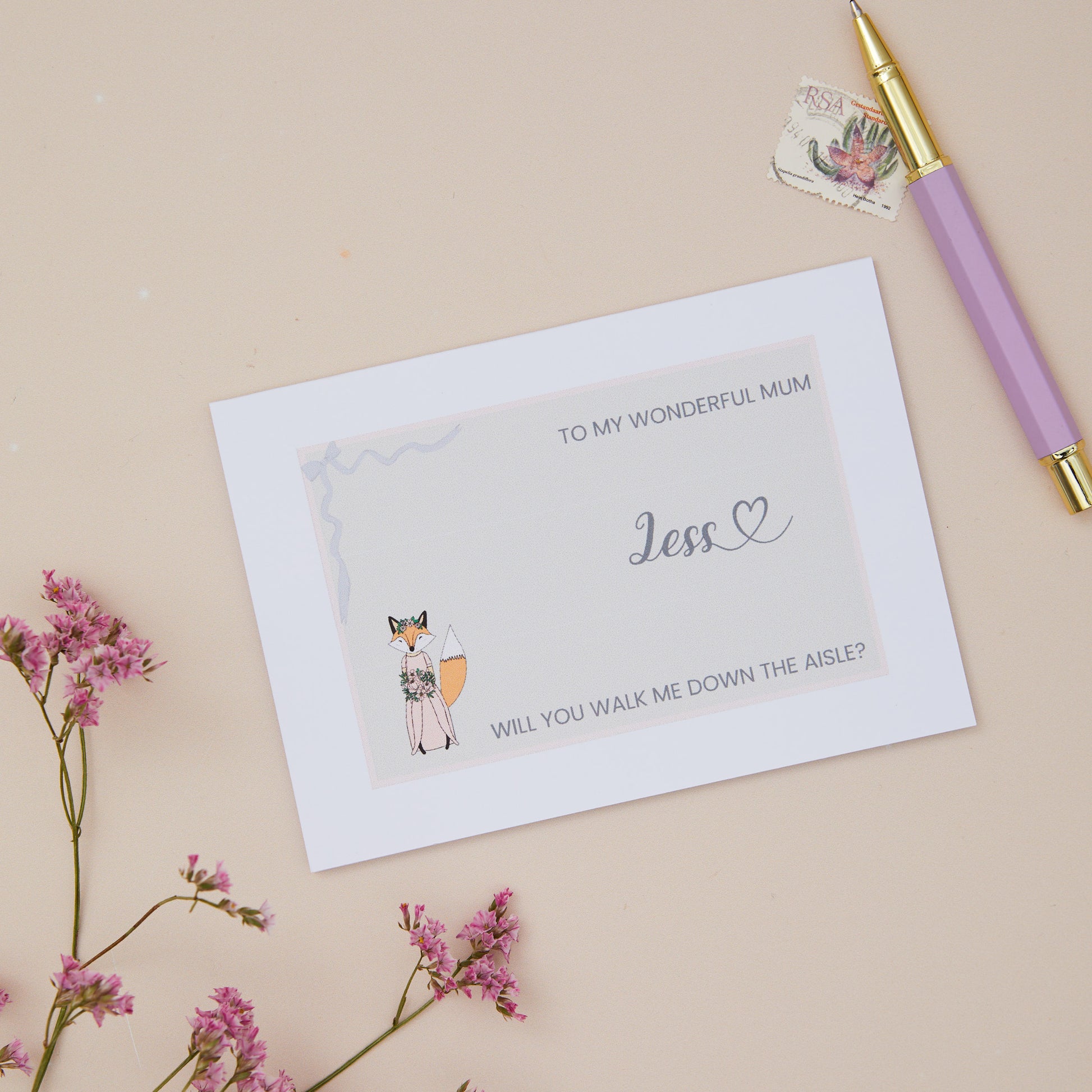 Mum Walk Down Aisle Card - Susie Does Stationery