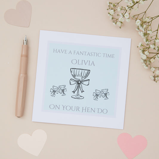 Happy Hen Do Party Card