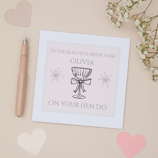 Hen Do Bridal Shower Card