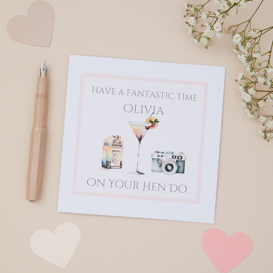 Personalised Have a Happy Hen Party Card