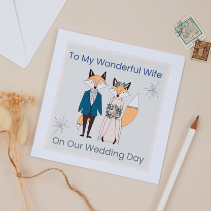 To My Wife On Our Wedding Day Card