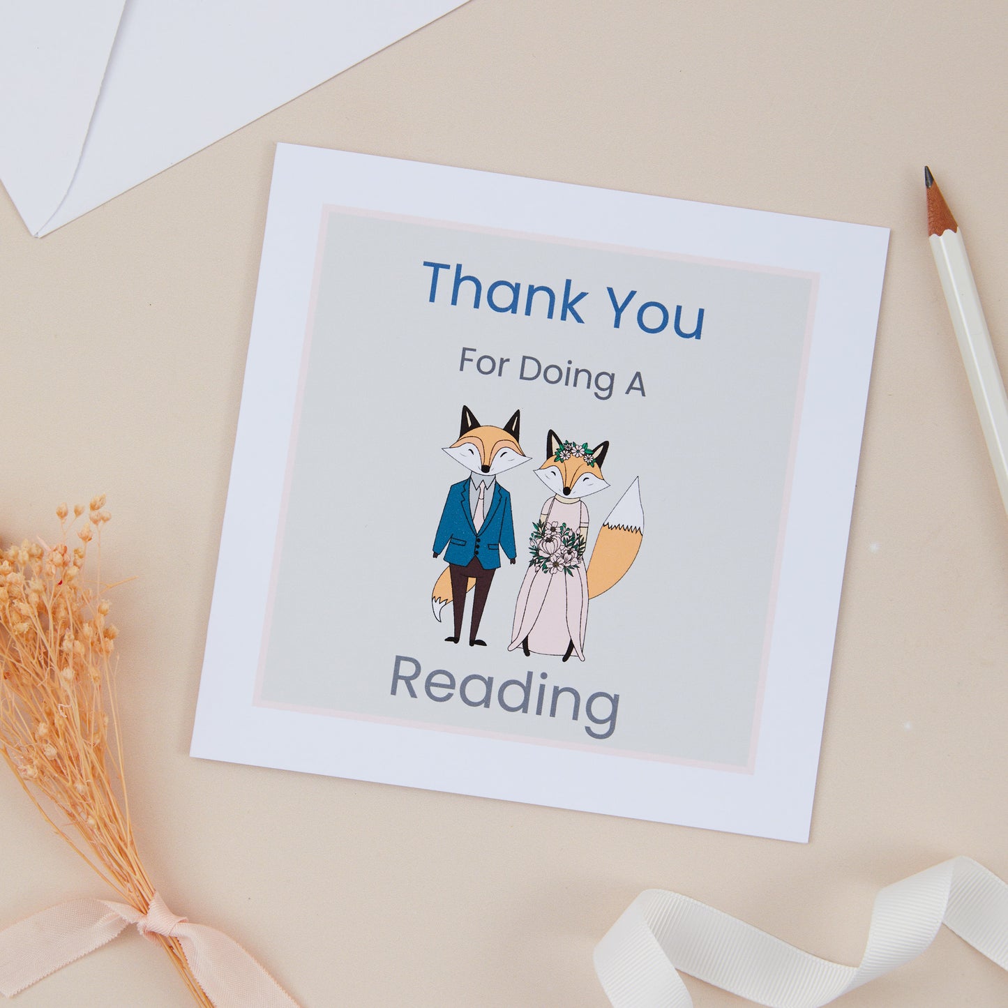 Reading Thank You Card