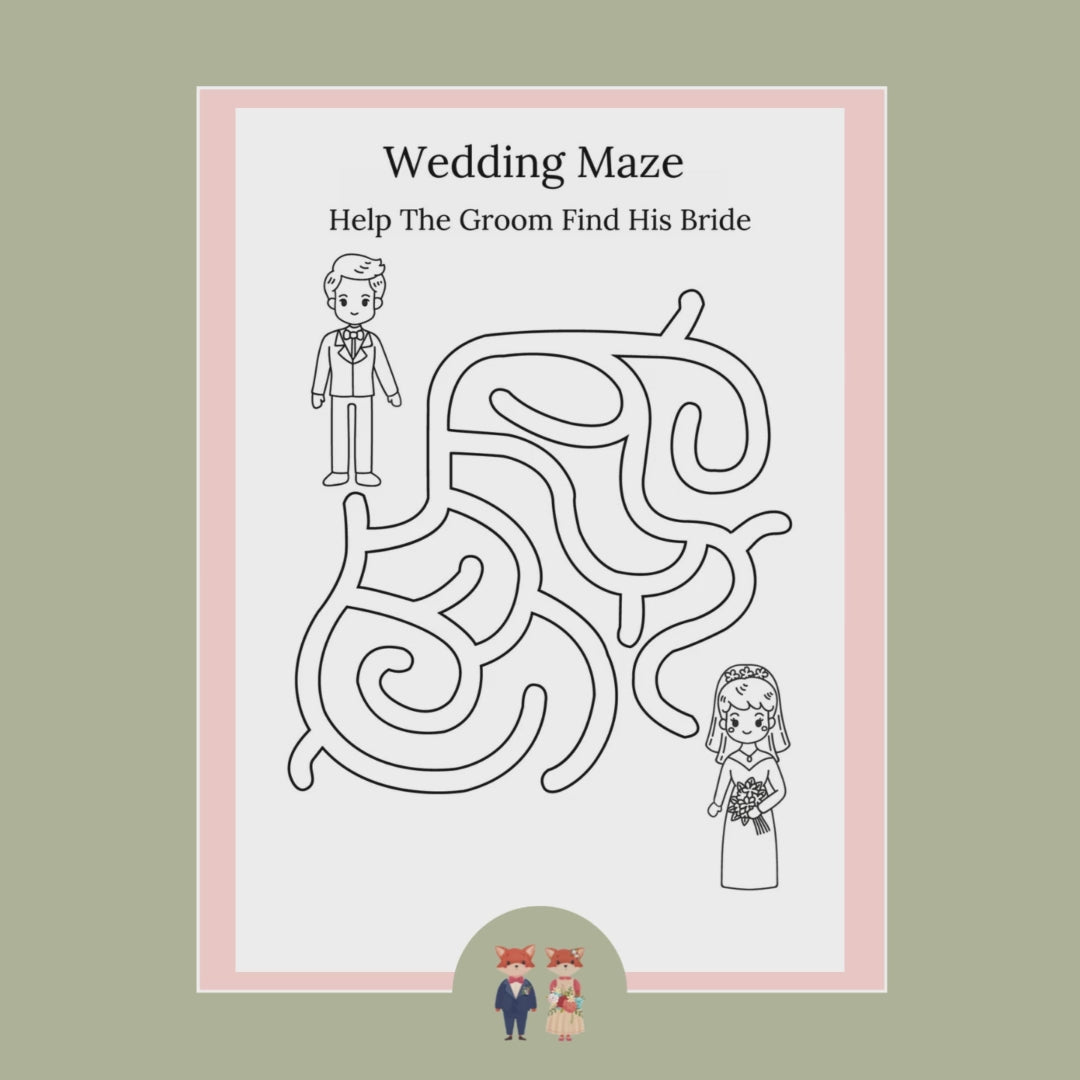 Video showing the pages of the activity book, colouring, puzzles, games